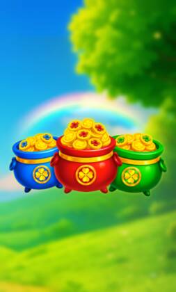 Lucky Trio Pots Hold and Win slot artwork