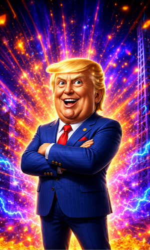 Trump It Bonanza X1000 slot artwork